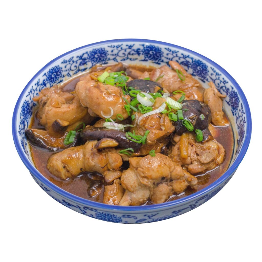 香菇焖鸡 mushroom stewed chicken png